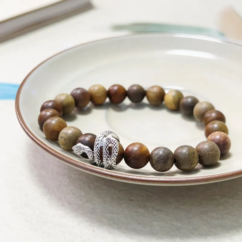 JUANLAN Green Sandalwood Bracelets Unisex-2