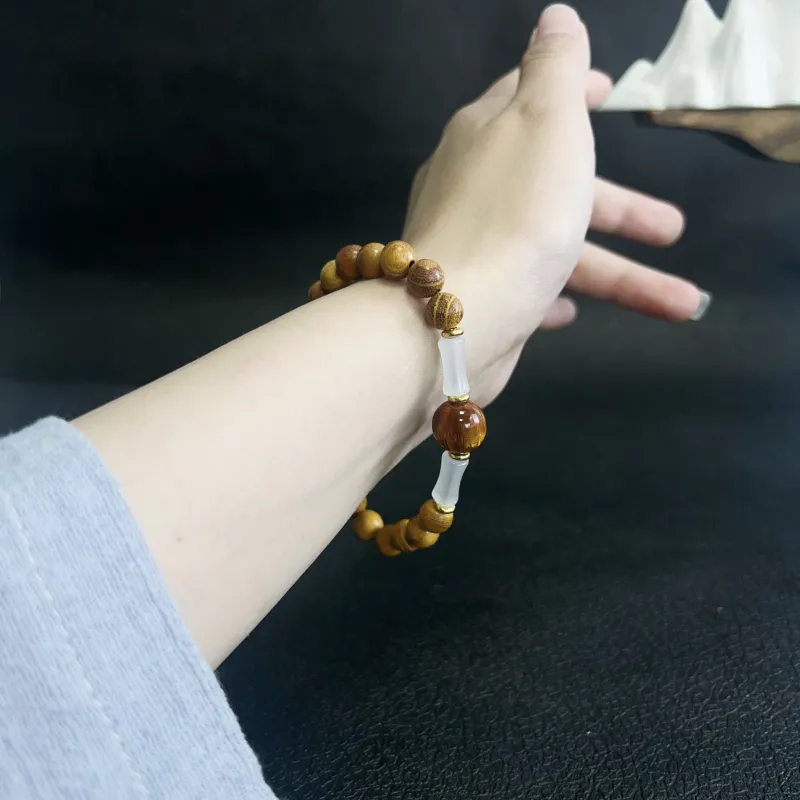 JUANLAN Golden Sandalwood Bracelets Unisex-2