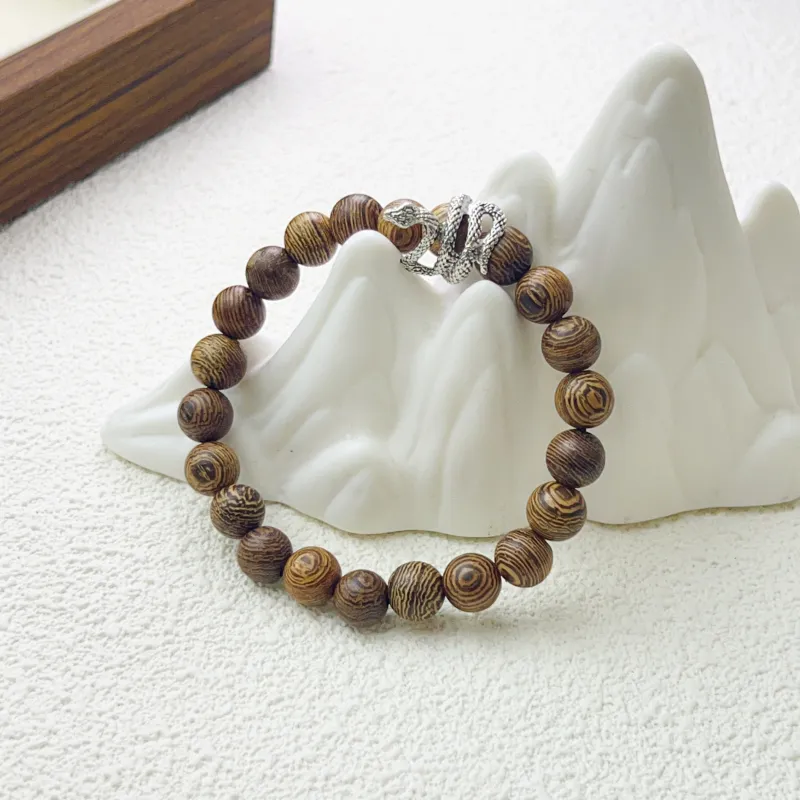 JUANLAN Redwood Wooden Bracelets Unisex-1