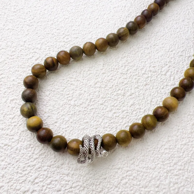 JUANLAN Green Sandalwood Bracelets Unisex-9