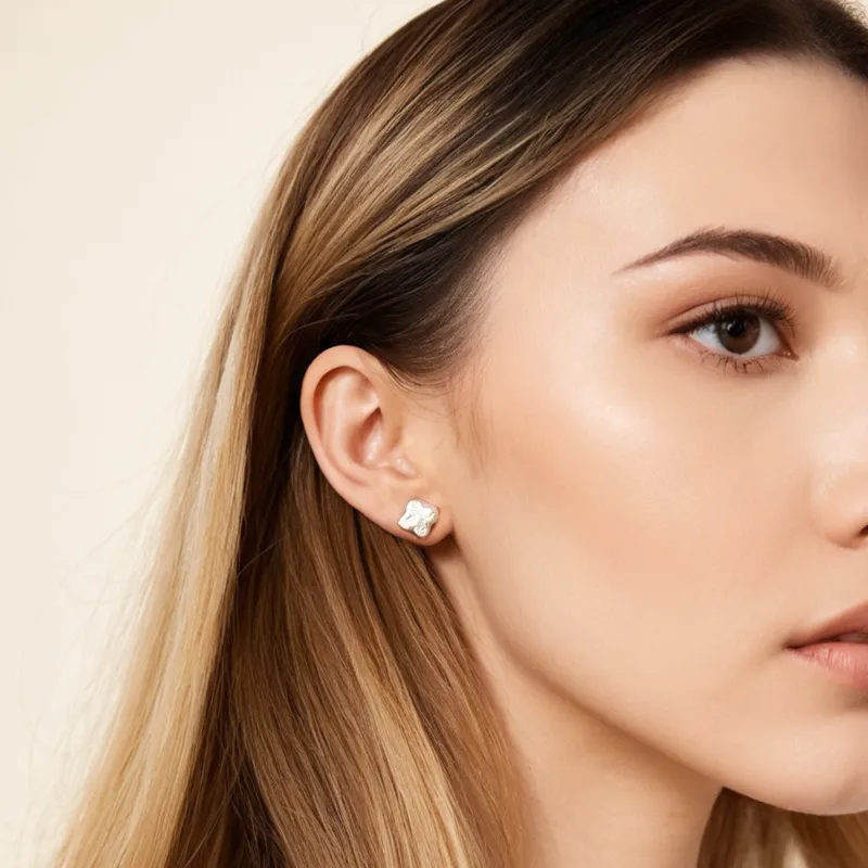 LAPTITE Pearl S925 Sterling Silver Stud Hypoallergenic Earrings Women's-1