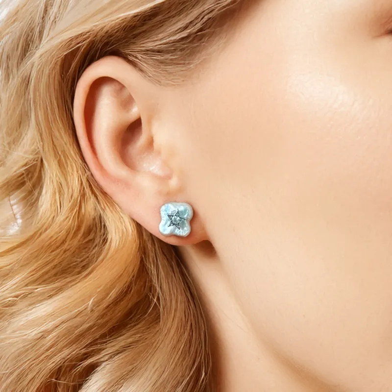 LAPTITE Pearl S925 Sterling Silver Stud Hypoallergenic Earrings Women's-1