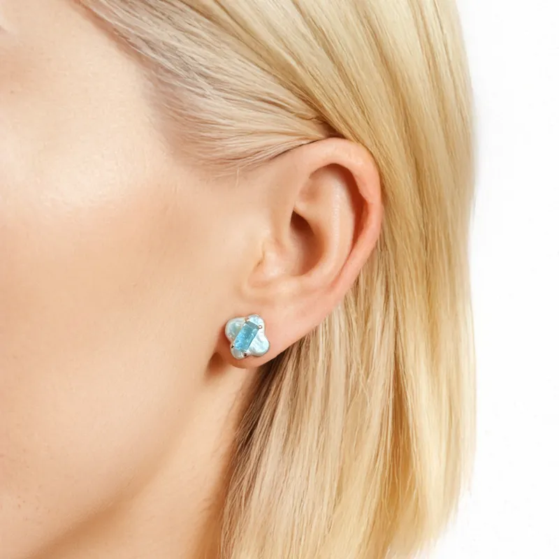 LAPTITE Pearl S925 Sterling Silver Stud Hypoallergenic Earrings Women's-5