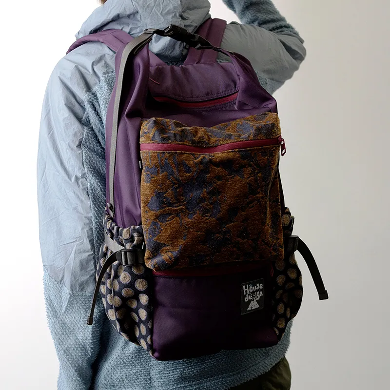 The HOUSE Yimazato Nylon Backpack Regular Unisex Grape Purple-4