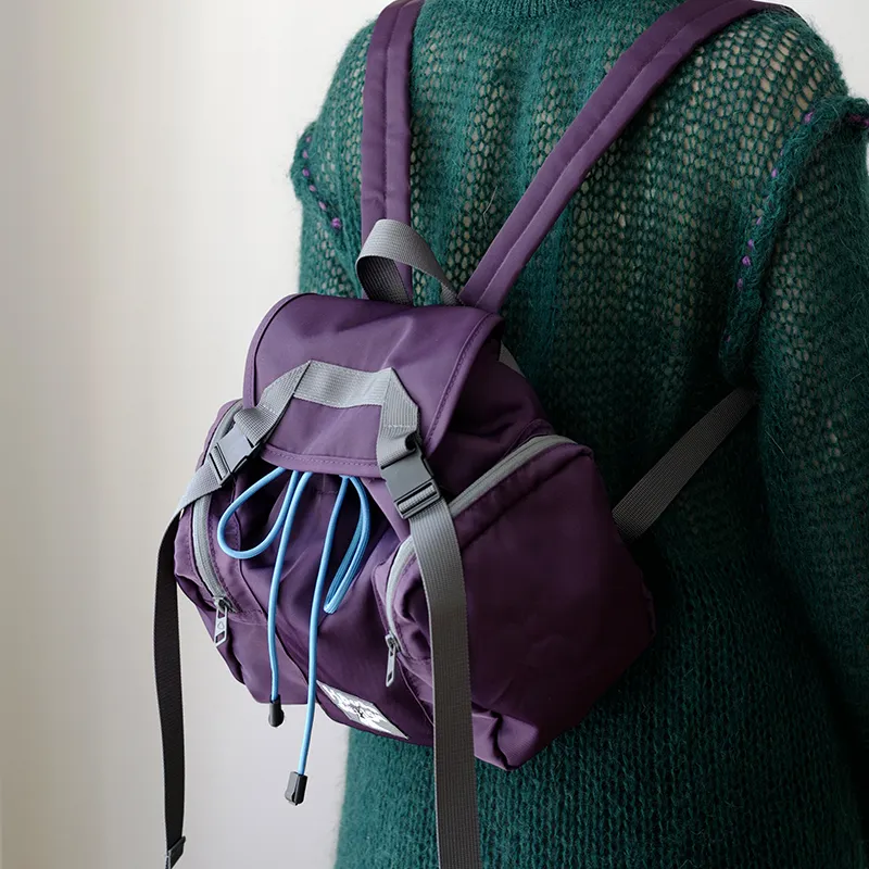 The HOUSE Yimazato Nylon Backpack Regular Unisex Gray Green-2