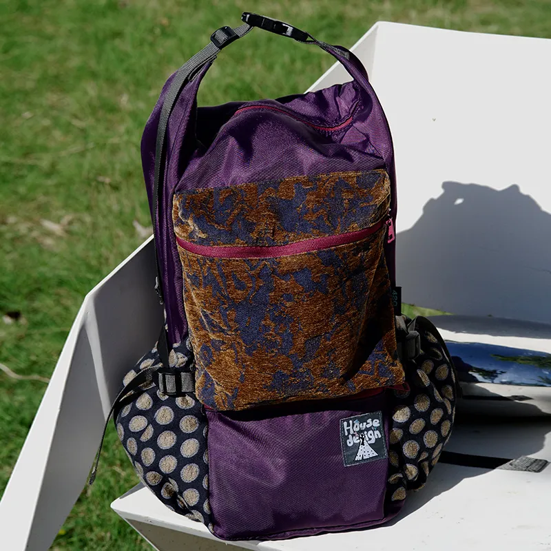 The HOUSE Yimazato Nylon Backpack Regular Unisex Grape Purple-2