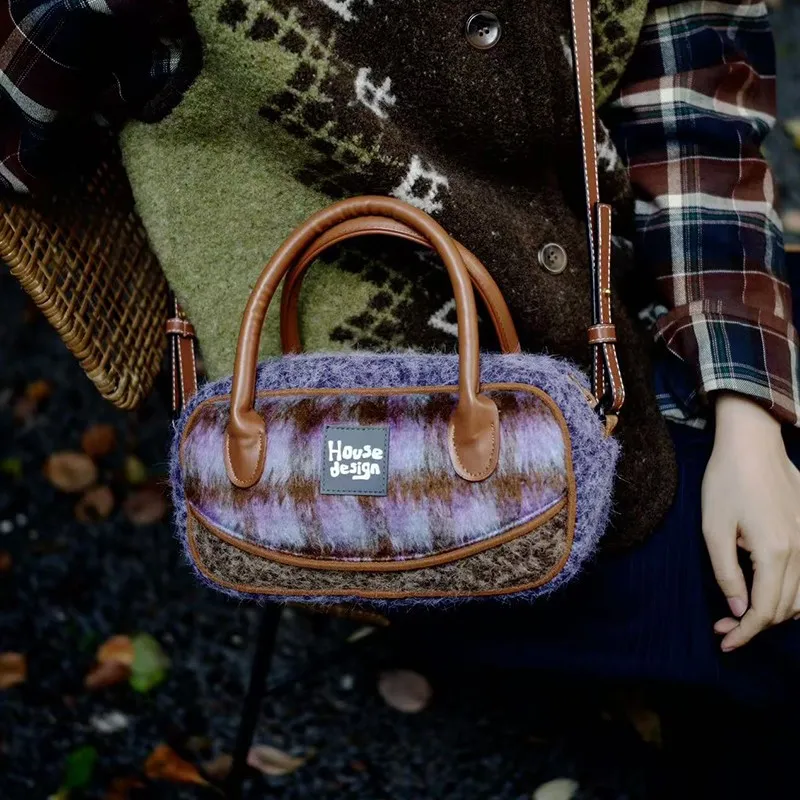 The HOUSE Yimazato Plush Handbag Regular Women's Multicolor-3