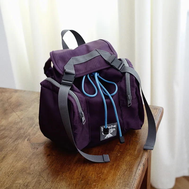 The HOUSE Yimazato Nylon Backpack Regular Unisex Gray Green-3