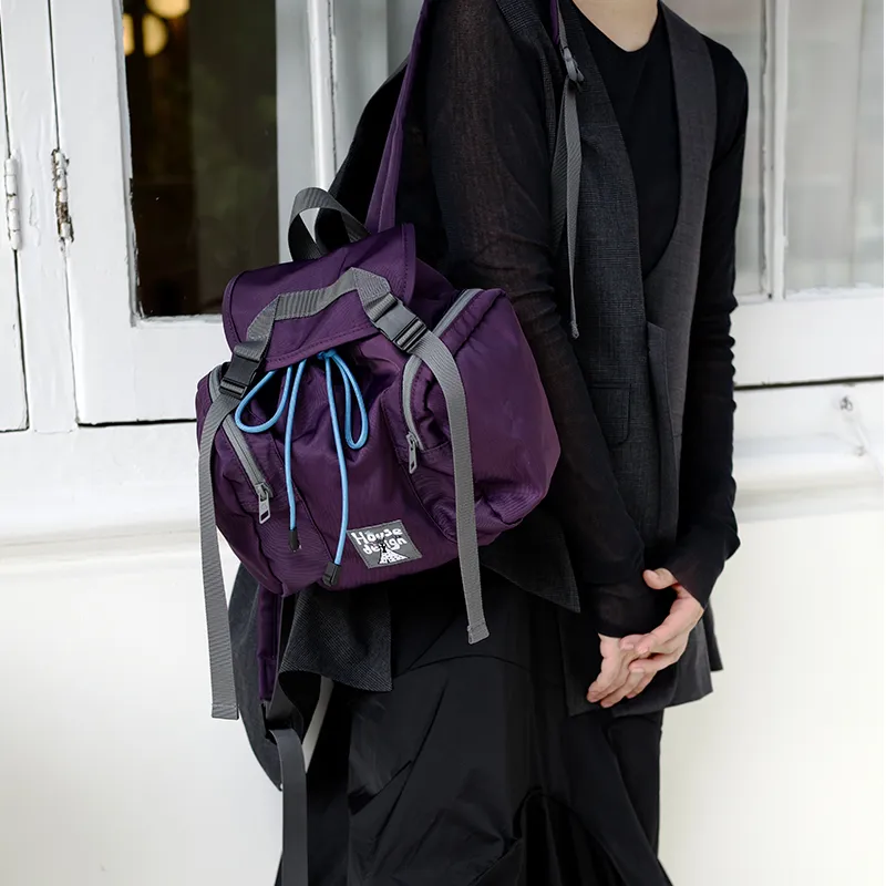 The HOUSE Yimazato Nylon Backpack Regular Unisex Gray Green-1