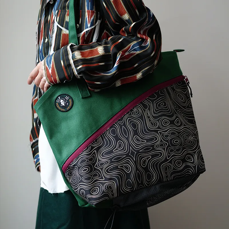 The HOUSE Yimazato Fabric Shoulder Bag Unisex Emerald-2
