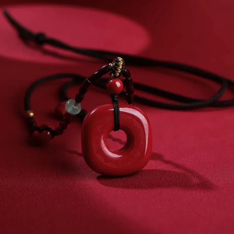 YANXIANGYUAN Cinnabar Pendants Unisex-1