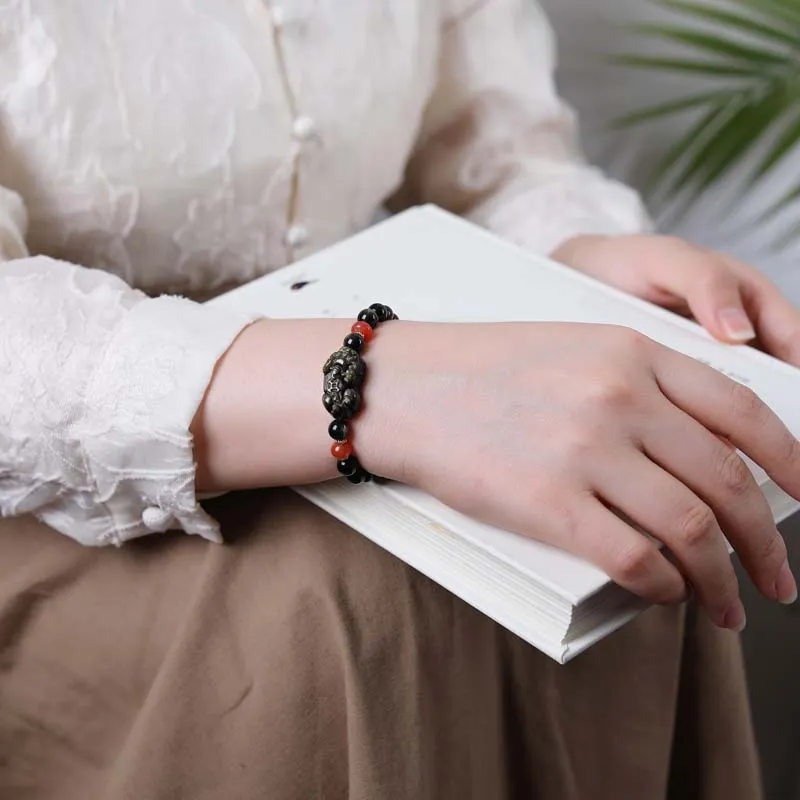 YANXIANGYUAN Obsidian Bracelets Unisex-9