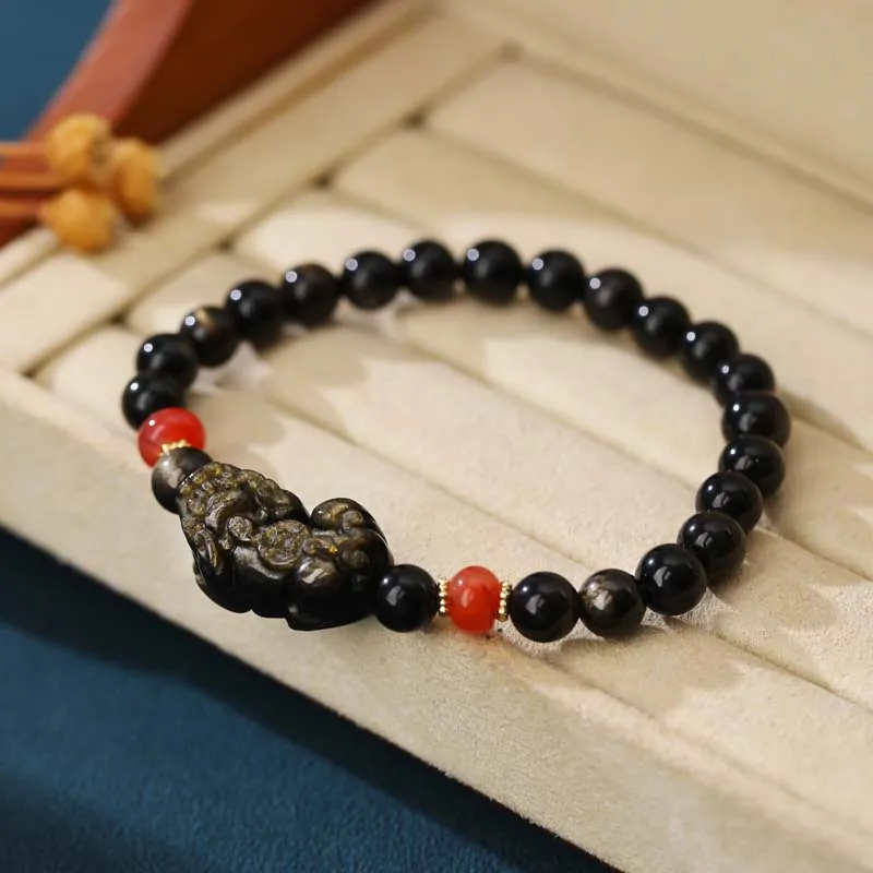 YANXIANGYUAN Obsidian Bracelets Unisex-6