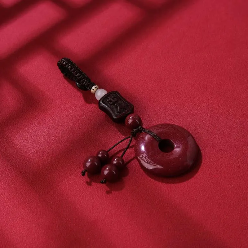 YANXIANGYUAN Cinnabar Keychains Unisex-2