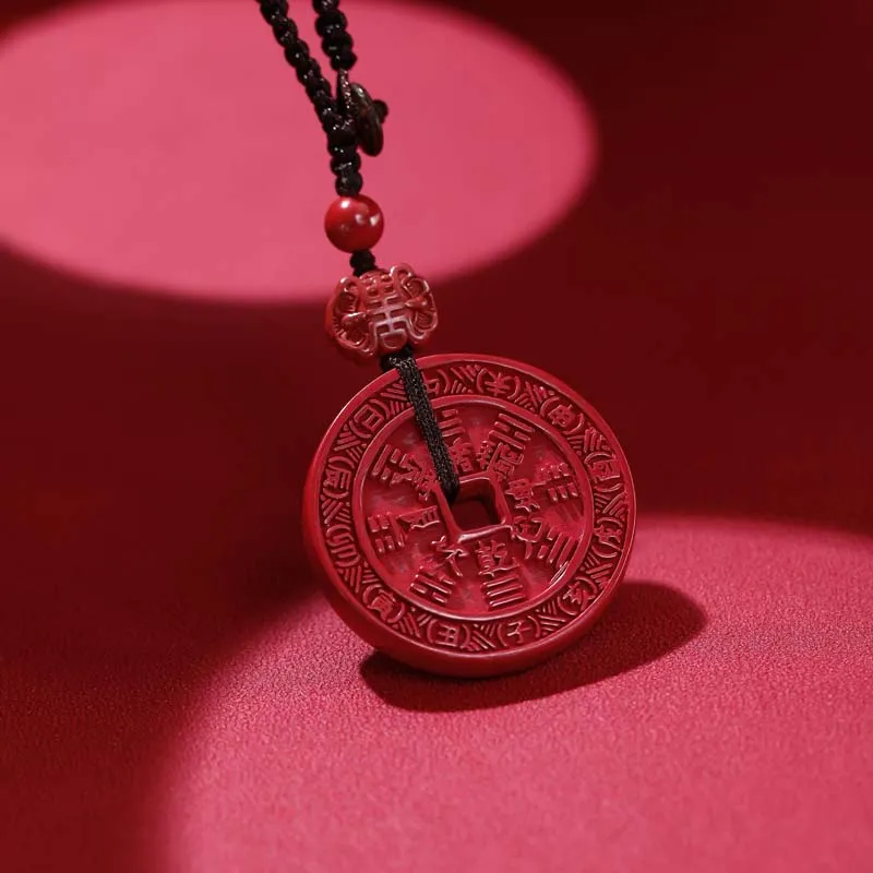 YANXIANGYUAN Cinnabar Carved Ornaments Unisex-1