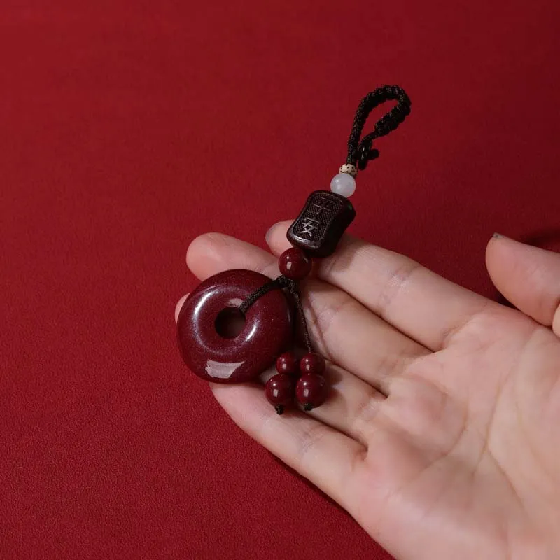 YANXIANGYUAN Cinnabar Keychains Unisex-5