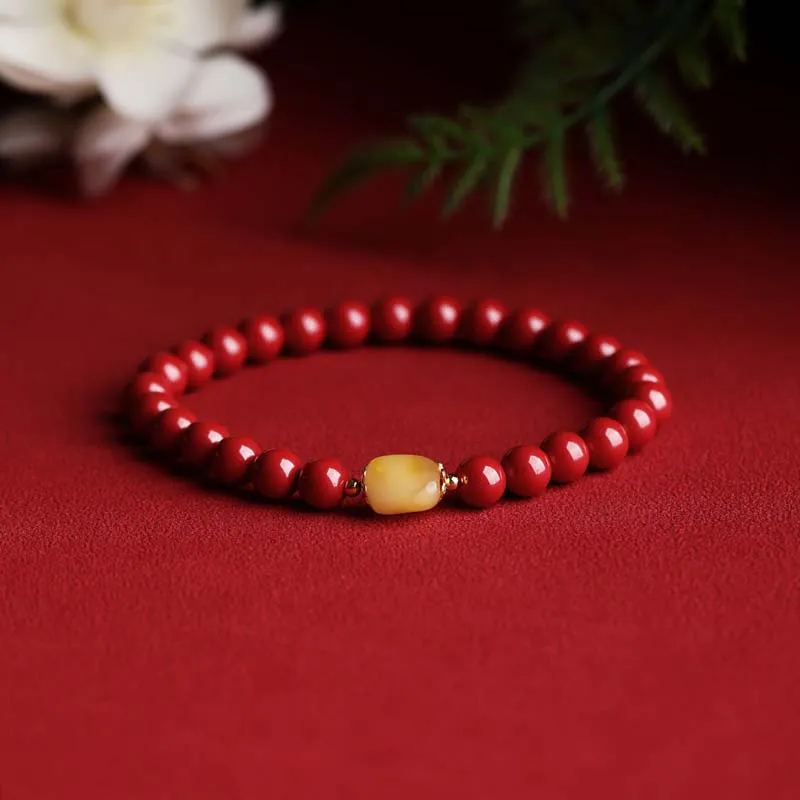 YANXIANGYUAN Cinnabar Bracelets Unisex-1