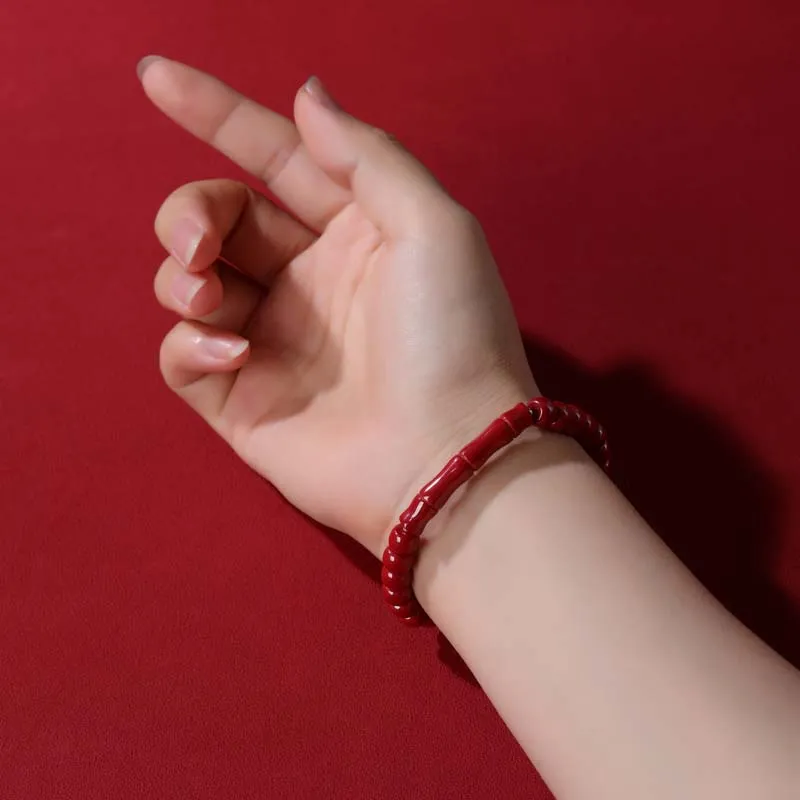 YANXIANGYUAN Cinnabar Bracelets Unisex-5