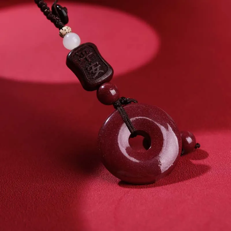 YANXIANGYUAN Cinnabar Keychains Unisex-1