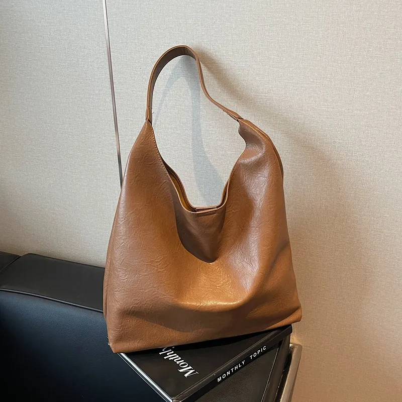 Yalu PU Large Tote Underarm Shoulder Bag Women's Multicolor-3