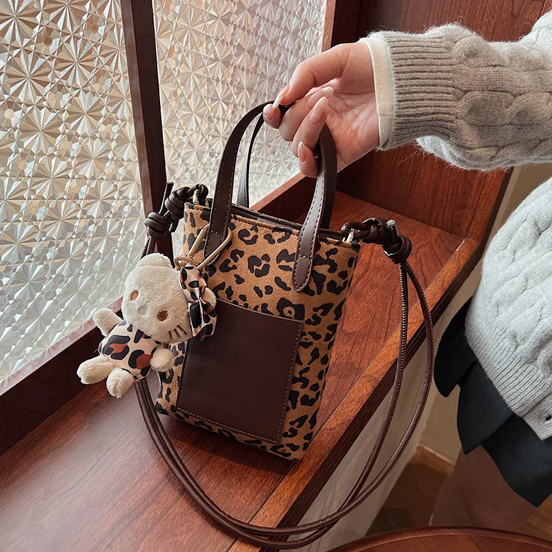 Yalu PU Shoulder Bag, Crossbody Bag, Handbag Women's Brown-2