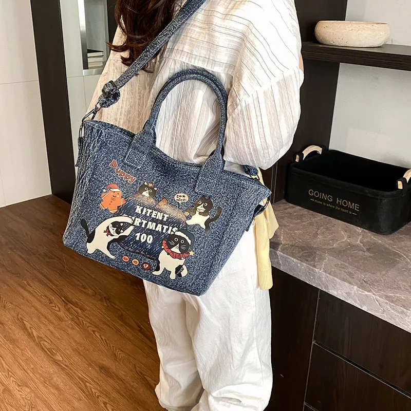 Yalu Denim Handbag Women's Multicolor-9