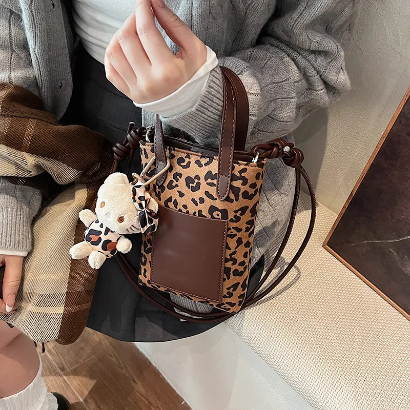 Yalu PU Shoulder Bag, Crossbody Bag, Handbag Women's Brown-6