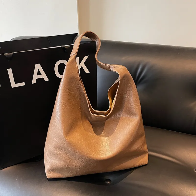 Yalu PU Large Tote Underarm Shoulder Bag Women's Multicolor-2