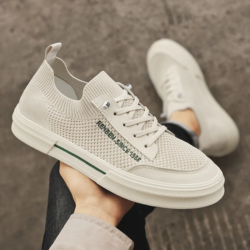 Humanism 1986 x RENBEN Breathable, Lightweight, Slip Resistant Low Top Canvas Shoes Men's-9