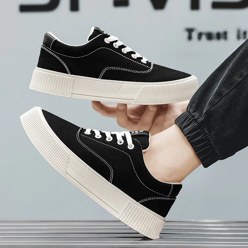 RENBEN Breathable And Lightweight Low Top Canvas Shoes Men's-3