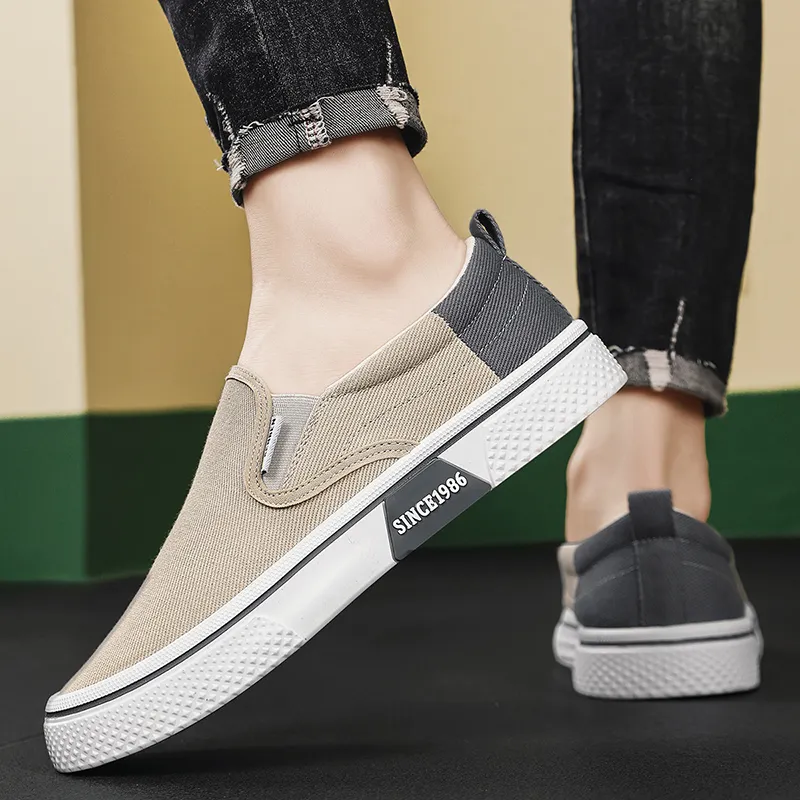 RENBEN Breathable, Lightweight, Slip Resistant Low Top Canvas Shoes Men's-13