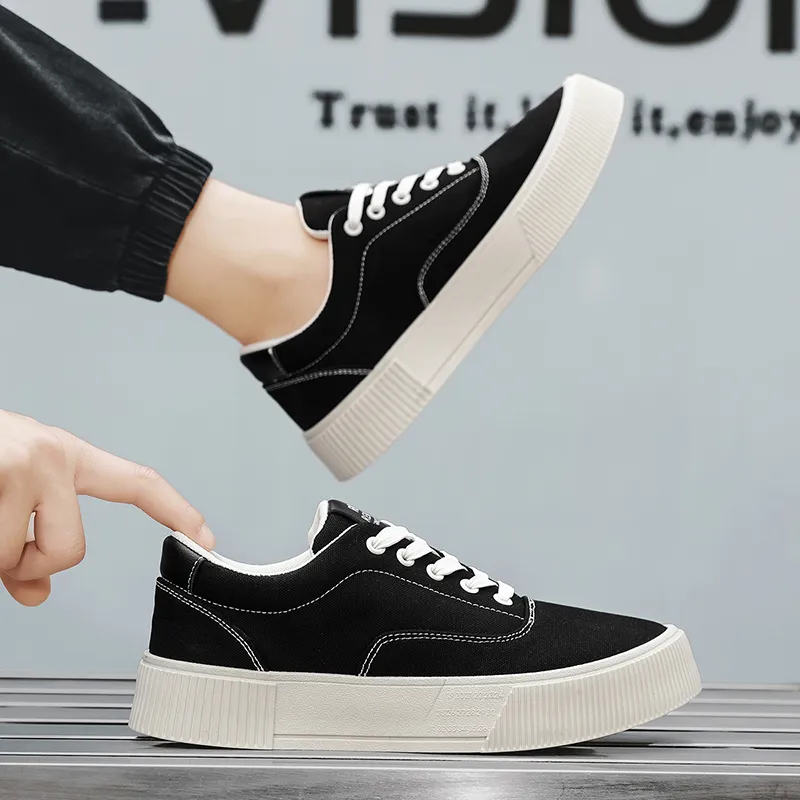 RENBEN Breathable And Lightweight Low Top Canvas Shoes Men's-2