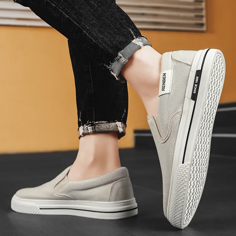 RENBEN Breathable, Lightweight, And Balanced Low Top Canvas Shoes Men's-8