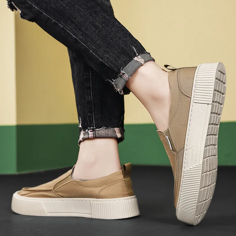 RENBEN Breathable And Lightweight Low Top Canvas Shoes Men's-15