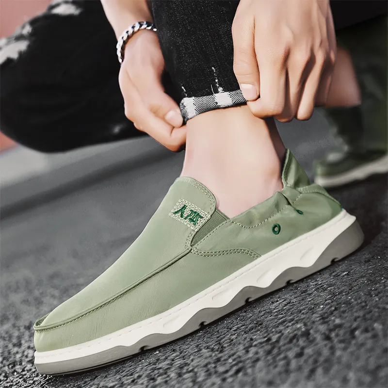 RENBEN Breathable And Lightweight Low Top Canvas Shoes Men's-17