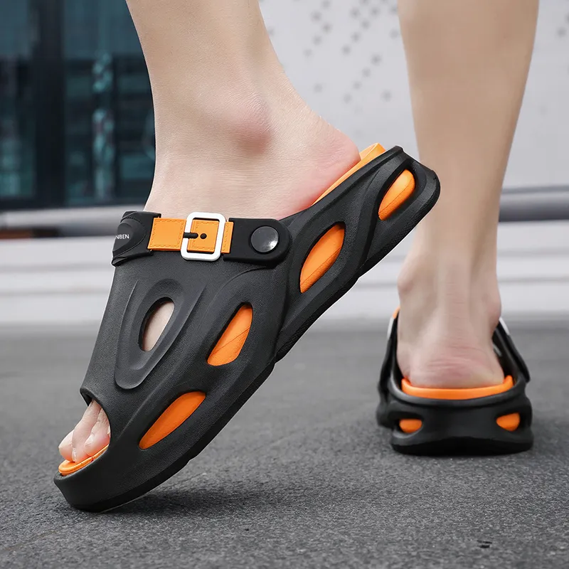 RENBEN Slip Resistant Abrasion Resistant Odor Resistant Slide Slippers Men's-27