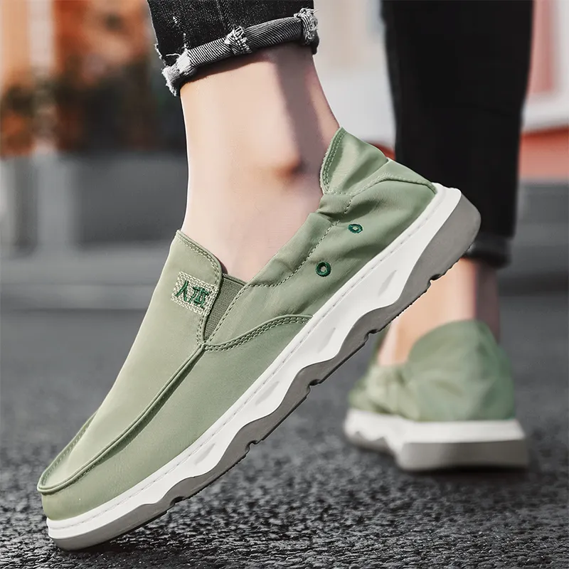 RENBEN Breathable And Lightweight Low Top Canvas Shoes Men's-16