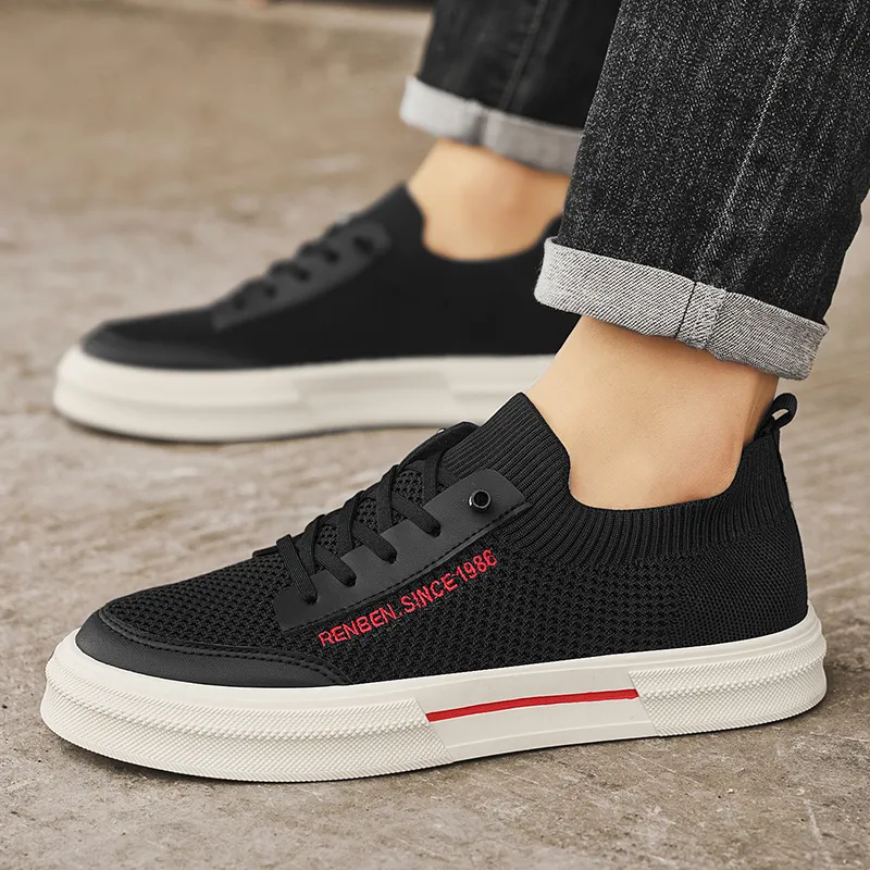 Humanism 1986 x RENBEN Breathable, Lightweight, Slip Resistant Low Top Canvas Shoes Men's-3