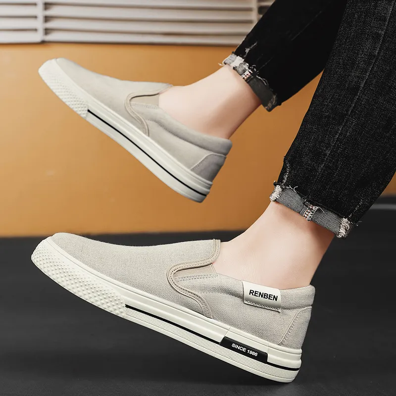 RENBEN Breathable, Lightweight, And Balanced Low Top Canvas Shoes Men's-7