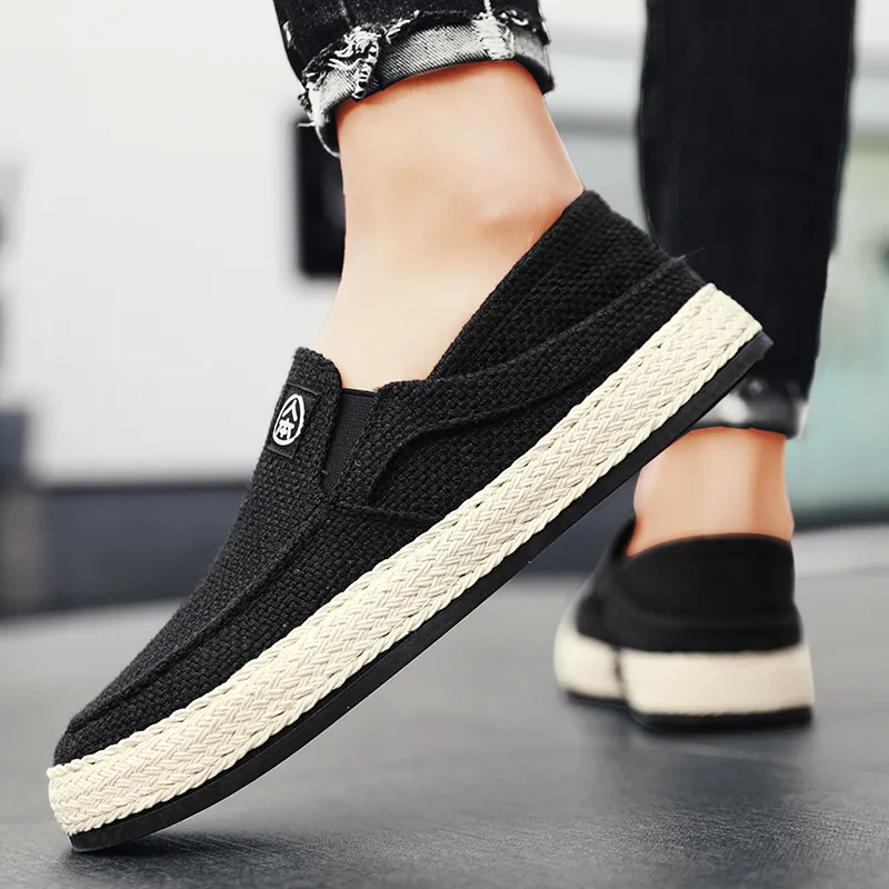 RENBEN Breathable And Lightweight Low Top Canvas Shoes Men's-15