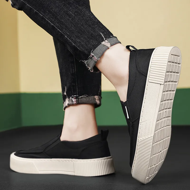 RENBEN Breathable And Lightweight Low Top Canvas Shoes Men's-4