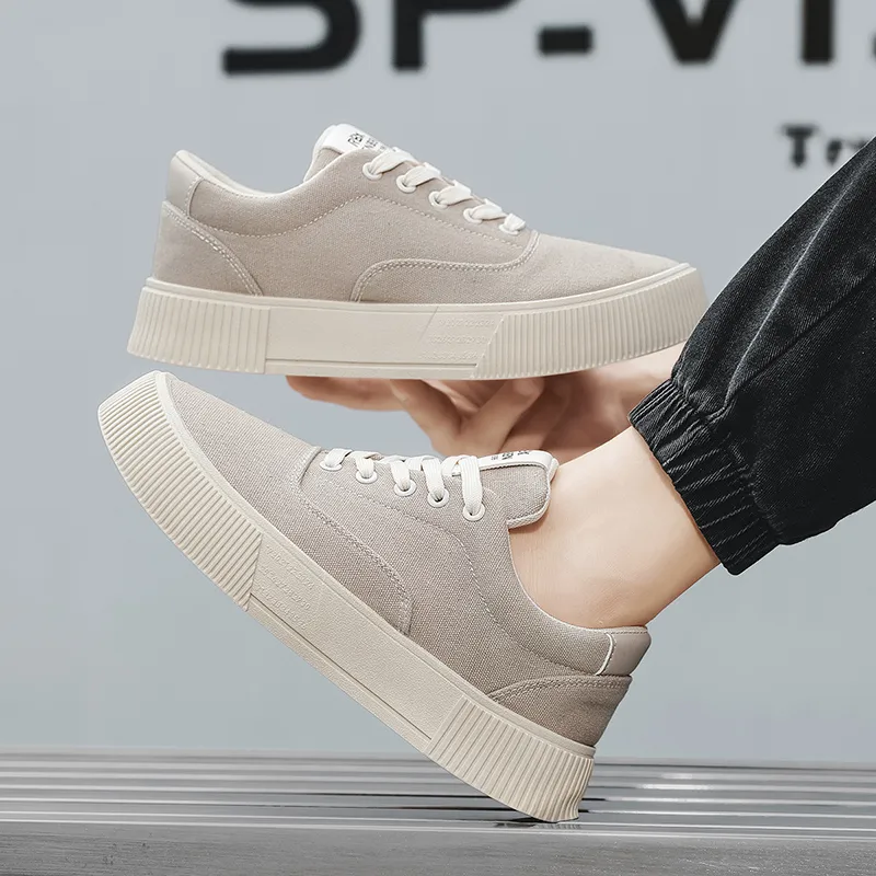 RENBEN Breathable And Lightweight Low Top Canvas Shoes Men's-13