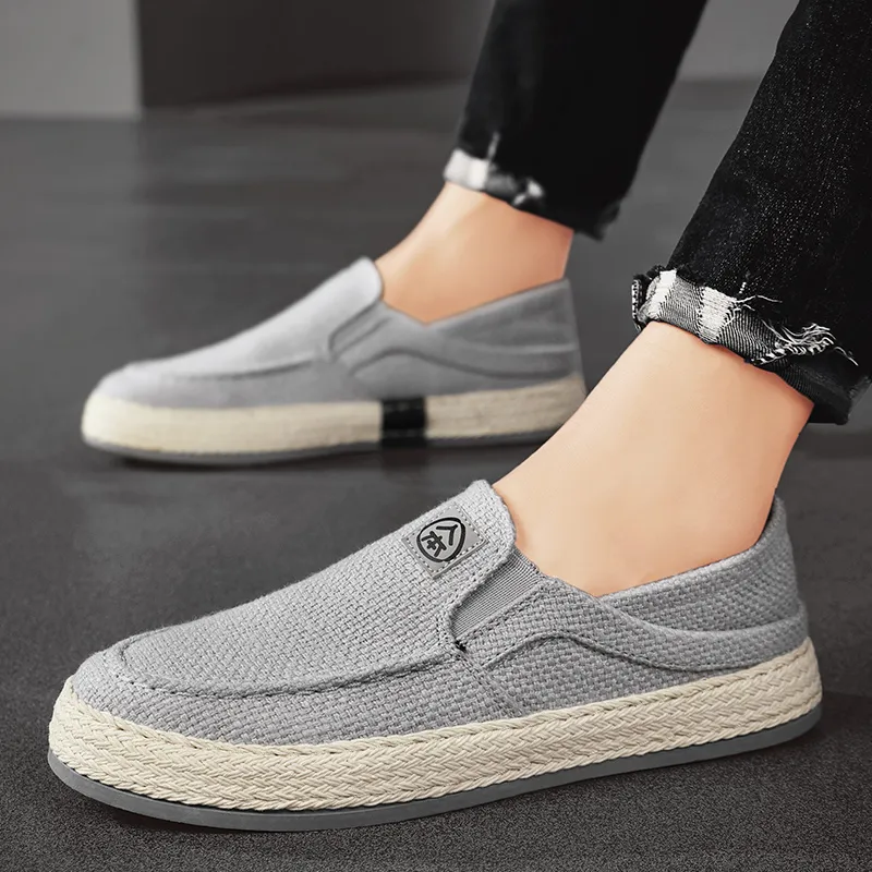 RENBEN Breathable And Lightweight Low Top Canvas Shoes Men's-5