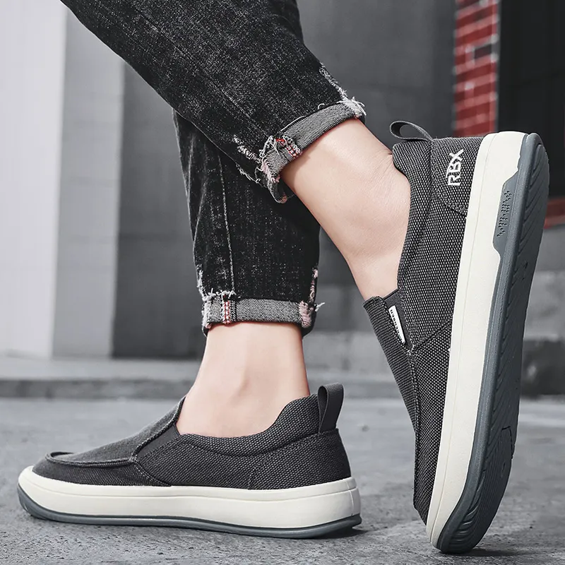 RENBEN Lightweight And Wear-resistant Low-Top Canvas Shoes Men's-2
