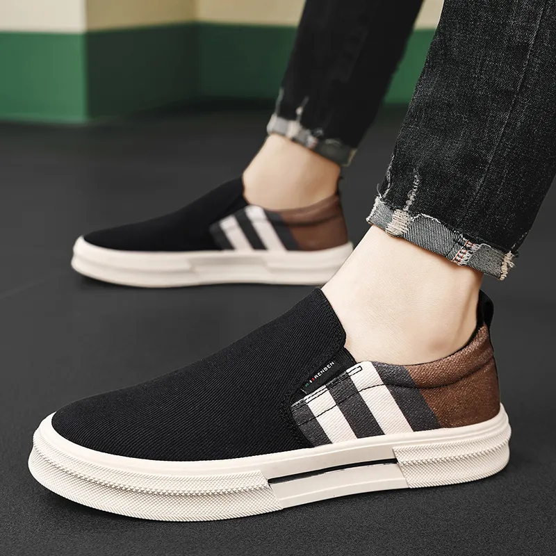RENBEN Breathable And Lightweight Low Top Canvas Shoes Men's-8
