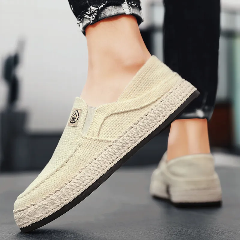 RENBEN Breathable And Lightweight Low Top Canvas Shoes Men's-9