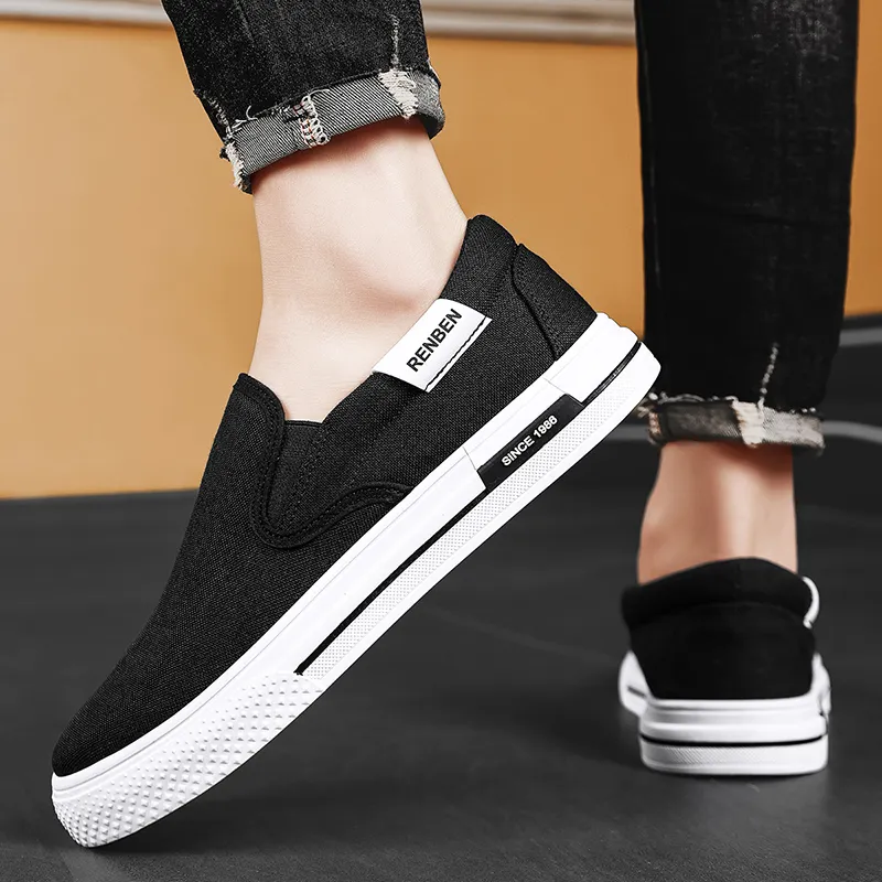 RENBEN Breathable, Lightweight, And Balanced Low Top Canvas Shoes Men's-3