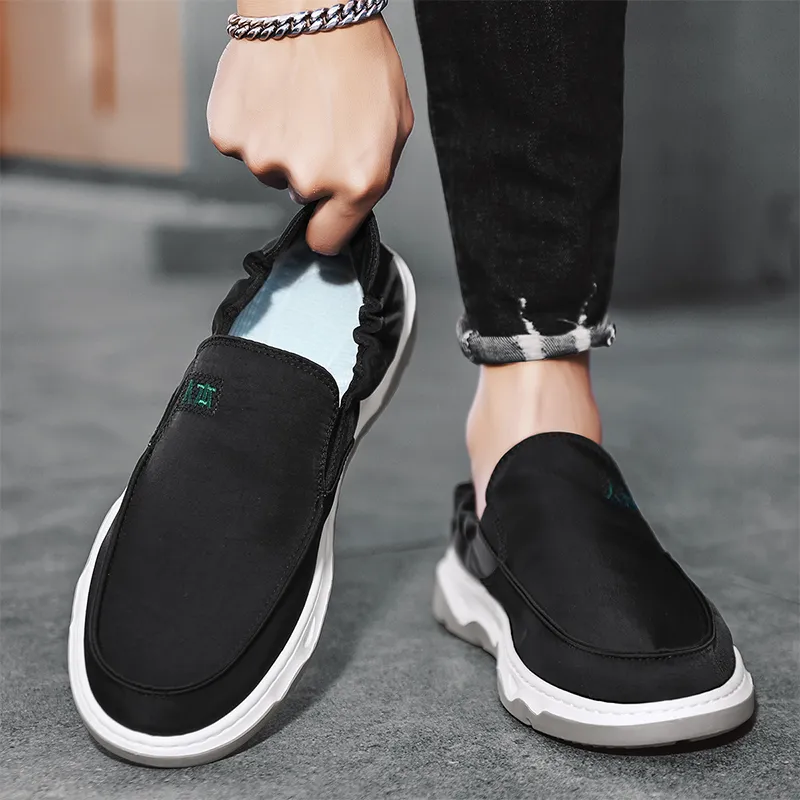 RENBEN Breathable And Lightweight Low Top Canvas Shoes Men's-3