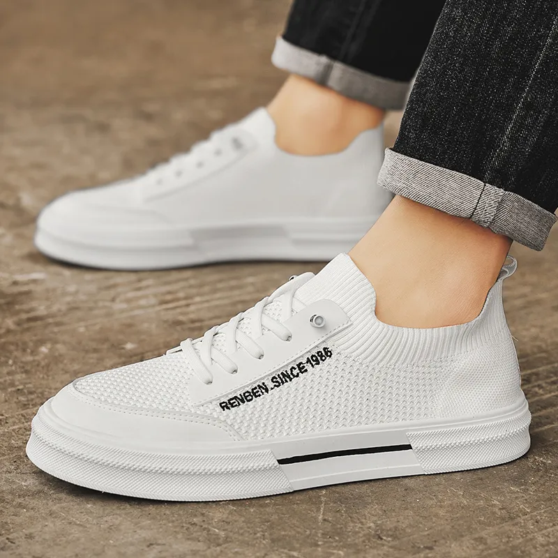 Humanism 1986 x RENBEN Breathable, Lightweight, Slip Resistant Low Top Canvas Shoes Men's-13