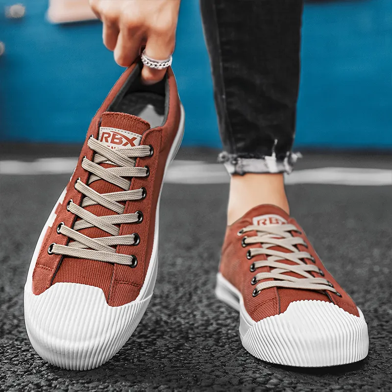 RENBEN Slip-Resistant Breathable Lightweight Low-Top Canvas Shoes Men's-3
